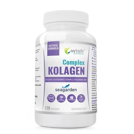 Wish Kolagen Complex Rybi Morski 500 mg Siarczan Glukozaminy 120 kaps.