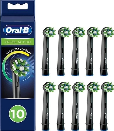 ORAL-B BRAUN KOŃCÓWKI EB50-10 CROSSACT.BLACK CleanMaximizer