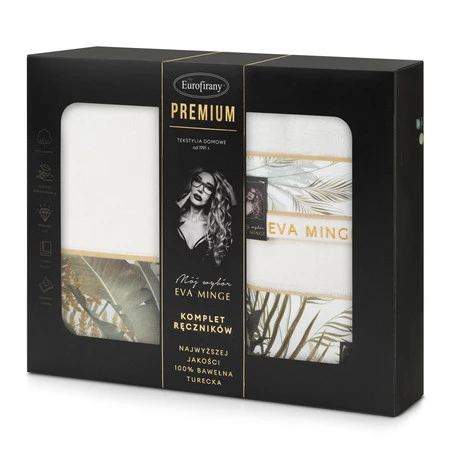 Komplet Ręczników Eva17 46 x 36 x 7 cm, Biały
