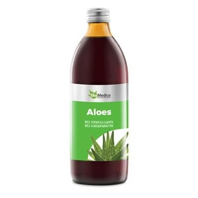 EkaMedica Aloes sok 99,8% z miąższem - 1000 ml