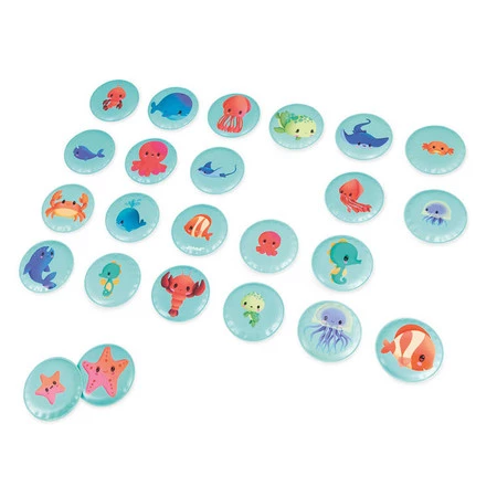 Janod Gra memory do kąpieli Morskie dzieci 24 elementy 2+