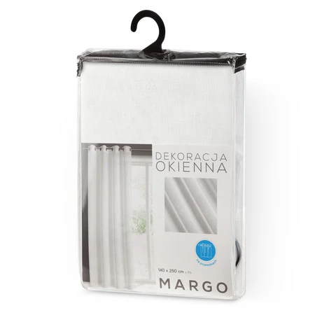 FIRANA GOTOWA MARGO 140 X 250 CM BIAŁY