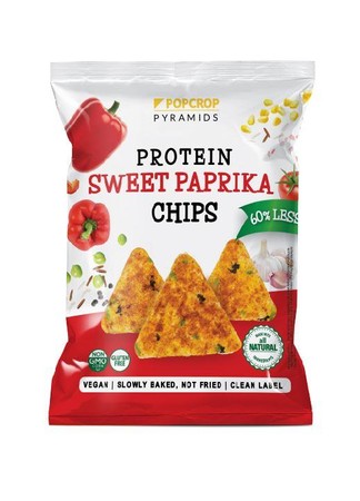 CHRUPKI PIRAMIDKI PROTEINOWE O SMAKU SŁODKIEJ PAPRYKI BEZGLUTENOWE 60 g - POPCROP