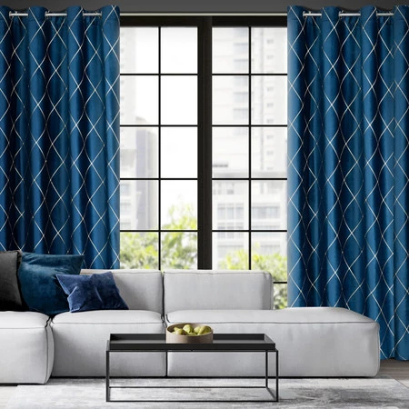 ZASŁONA DEKORACYJNA PIERRE CARDIN MARGO 140 X 250 CM GRANATOWY