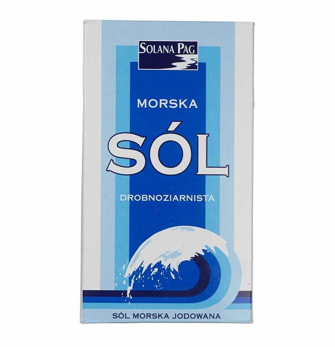 Sól morska drobnoziarnista 1 kg - Nabea.pl
