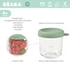 BEABA Pojemnik słoiczkek szklany z zamknięciem 250 ml Sage green