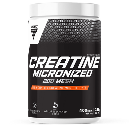 TREC Kreatyna Monohydrat CREATINE MICRONIZED 200 MESH 400 kaps.