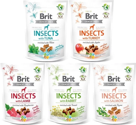 BRIT Care Dog Crunchy INSECTS Rabbit Owady Królik 200g