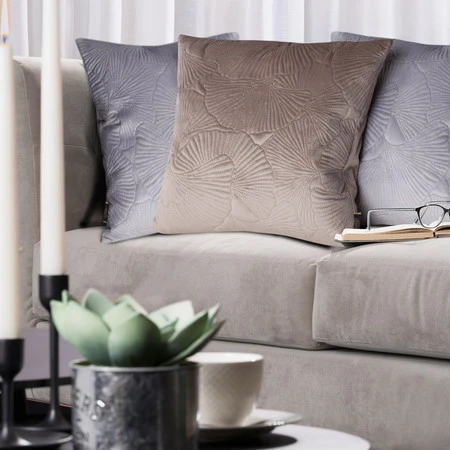 POSZEWKA VELVET 45 X 45 CM CIEMNOMIĘTOWY