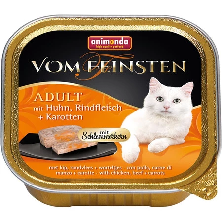 ANIMONDA Vom Feinsten Cat DS ADULT Kurczak Wołowina Marchew 100g
