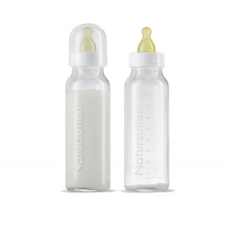 NATURSUTTEN, Butelka szklana dla niemowląt 240 ml, 2 szt.