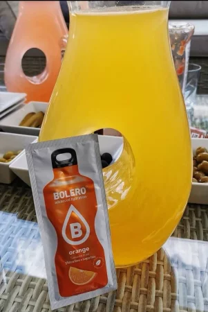 Zestaw Bolero Orange (Pomarańczowy) ze stewią 12 szt. x 9 g napój w proszku bez cukru