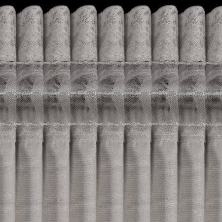 Zasłona 135x270 Avena stalowa szampańska gotowa na taśmie