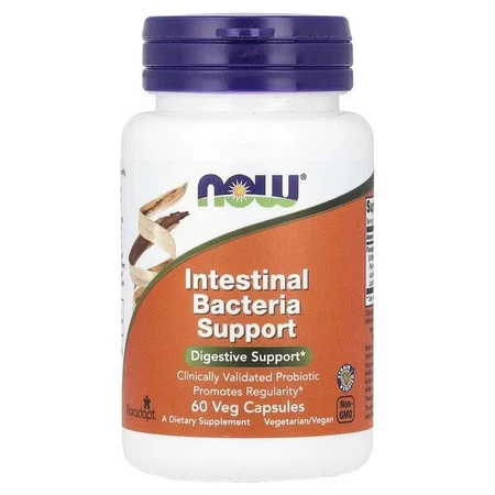NOW FOODS Intestinal Bacteria Support na wsparcie mikroflory jelitowej 60 kaps.