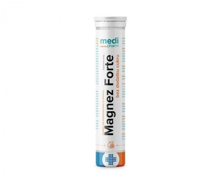 Medi pharm Magnez cytryn. smak pomarańcza 20 tabl.