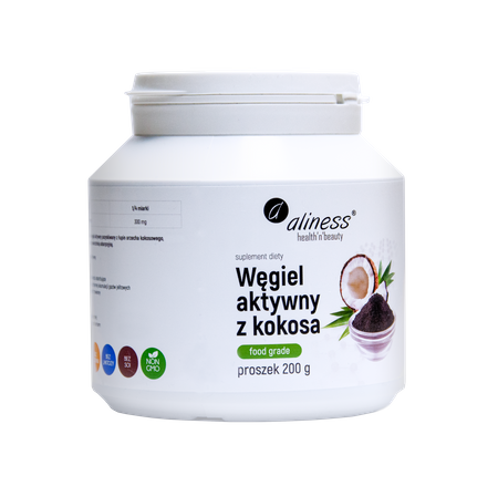 Aliness Węgiel aktywny z kokosa 