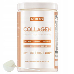 BeKeto Czysty Kolagen Wołowy Hydrolizowany - Bezsmakowy 500g