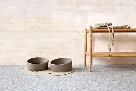 PALOPA Miska dla psa porcelanowa Cali taupe