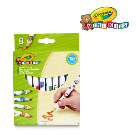 Crayola Kredki 8 kolorów ołówkowe JUMBO 3678