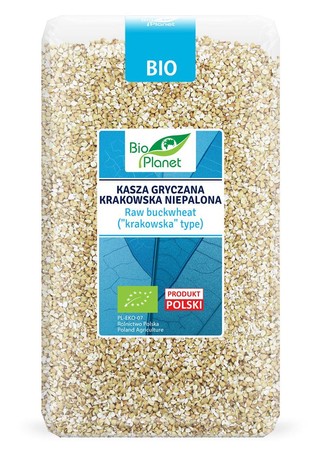 KASZA GRYCZANA KRAKOWSKA NIEPALONA BIO 1 kg - BIO PLANET
