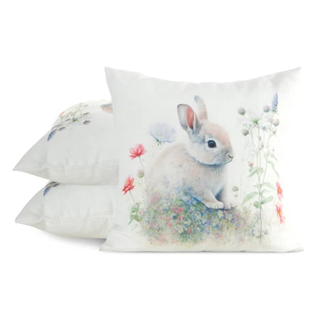 Poszewka Wiosna 63 45 x 45 cm, Biały