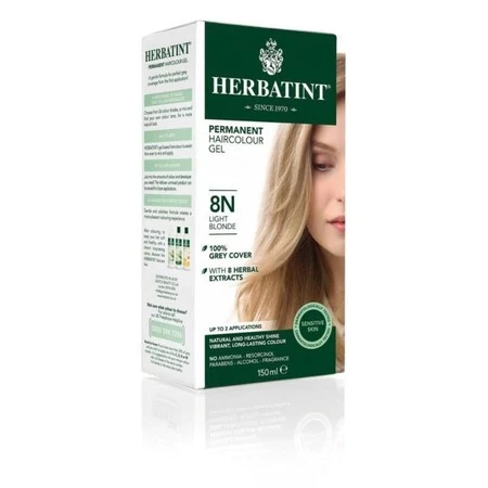 Herbatint - Farba w żelu 8N Jasny Blond - 150 ml