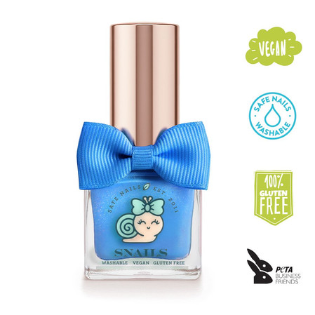 Snails, Biopochodny, Zmywalny Lakier do paznokci dla dzieci, Blue Sky, 5 ml