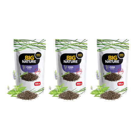 Zestaw: 3x Big Nature Chia Szałwia Hiszpańska 300g