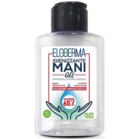 Eloderma − Waterless Cleaning Hand Gel Aloe Vera, antybakteryjny żel do rąk z aloesem − 80 ml