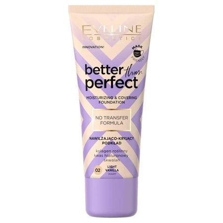 Eveline Better Than Perfect Podkład nawilżająco-kryjący nr 02 Light Vanilla 30ml