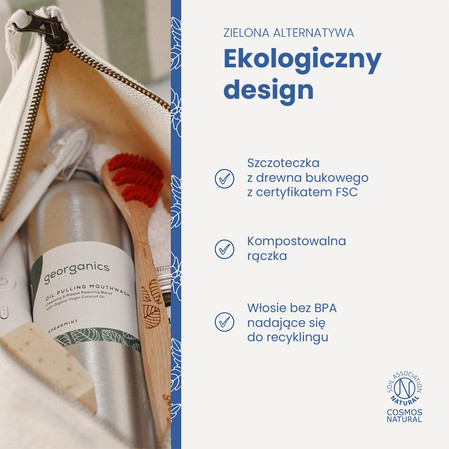 Georganics, Drewniany czyścik do języka, naturalny sposób na redukcję osadu bakteryjnego