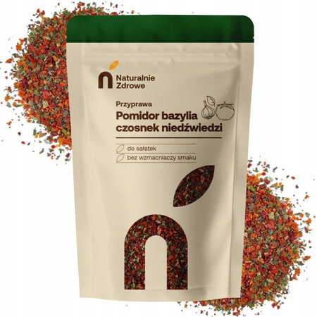 Naturalnie Zdrowe Pomidory Bazylia Czosnek Niedźwiedzi Przyprawa 100g