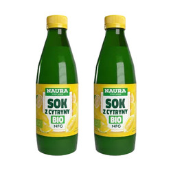 Zestaw 2x Ekologiczny sok z cytryn 100% NFC 250 ml