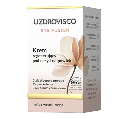Uzdrovisco,Eye Fusion, Krem regenerujący pod oczy i na powieki, 15 ml