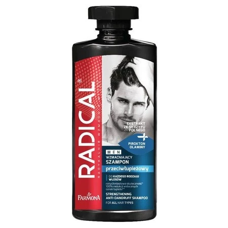 Radical Men Strengthening Anti Dandruff Shampoo wzmacniający szampon przeciwłupieżowy 400ml