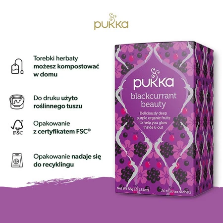 PUKKA, Herbata LOVE (rumianek, róża, lawenda)