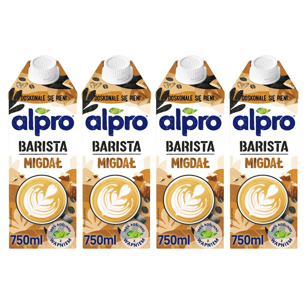 Zestaw 4x Alpro Napój Migdałowy Barista 750ml - Nabea.pl