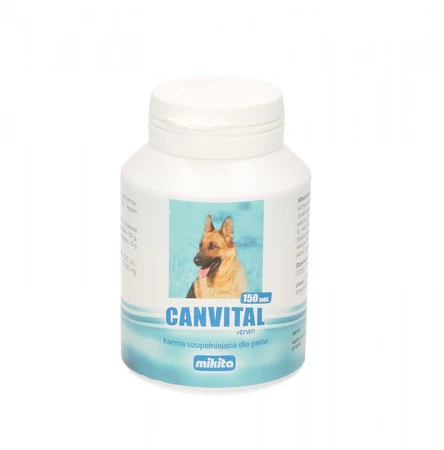 MIKITA CANVITAL + TRAN Witaminy dla psa 150tabl.