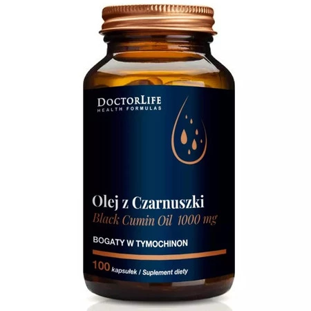 Black Cumin Oil olej z czarnuszki 1000mg suplement diety 120 kapsułek