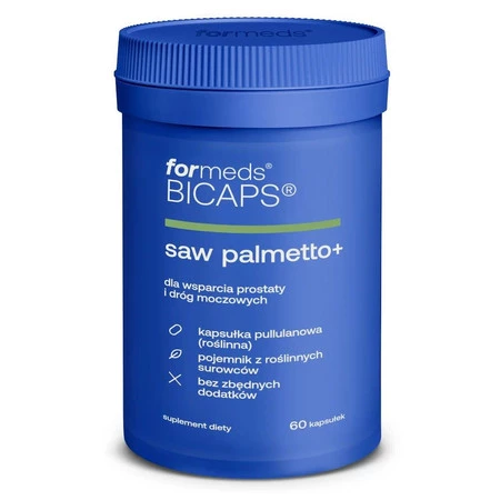 ForMeds Bicaps Saw Palmetto+ Ekstrakt z Palmy Sabalowej 60 kaps.