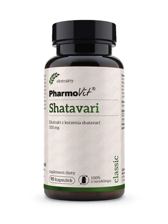 Pharmovit Classic Shatavari Ekstrakt z korzenia shatavari 500 mg 90 kaps.