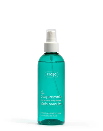 Ziaja, Tonik zwężający pory na dzień/noc, Liście Manuka 200ml