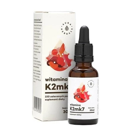 Aura Herbals − Witamina K2mk7 w kroplach − 30 ml