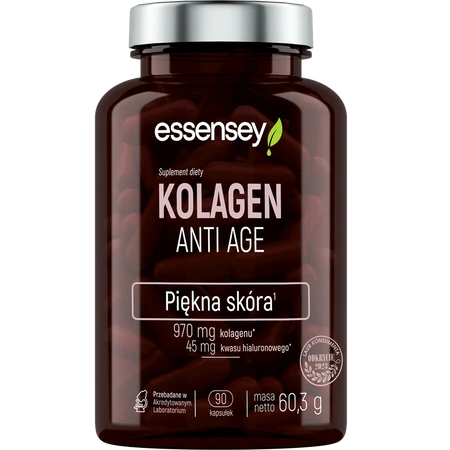 Essensey Kolagen Anti Age - suplement na poprawę stanu skóry - 90 kaps.