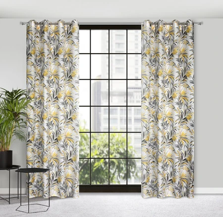 ZASŁONA GOTOWA ELIA 140 X 250 CM MUSZTARDOWY