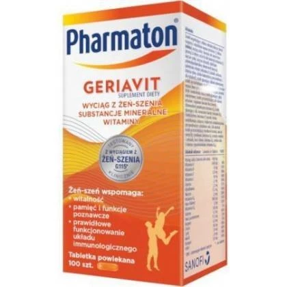Sanofi – PHARMATON GERIAVIT, kompleks witamin – 100 tabletek powlekanych