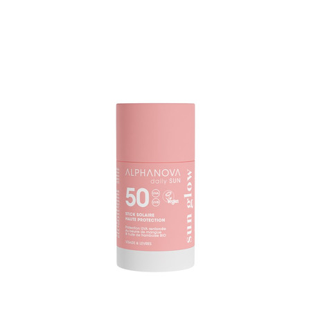 Alphanova Daily Sun, Glow, sztyft z filtrem SPF50, 17 ml