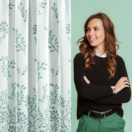 ZASŁONA GOTOWA D91 CLARISSA NA TAŚMIE 140 X 270 CM BIAŁY