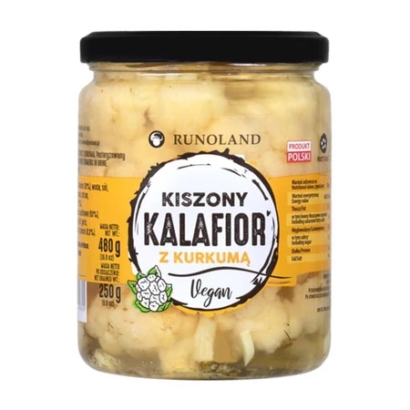 Kiszony kalafior w kurkumą 480 g