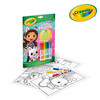 Crayola Kolorowanka dla dzieci z łamigłówkami i flamastrami Koci Domek Gabi 3+